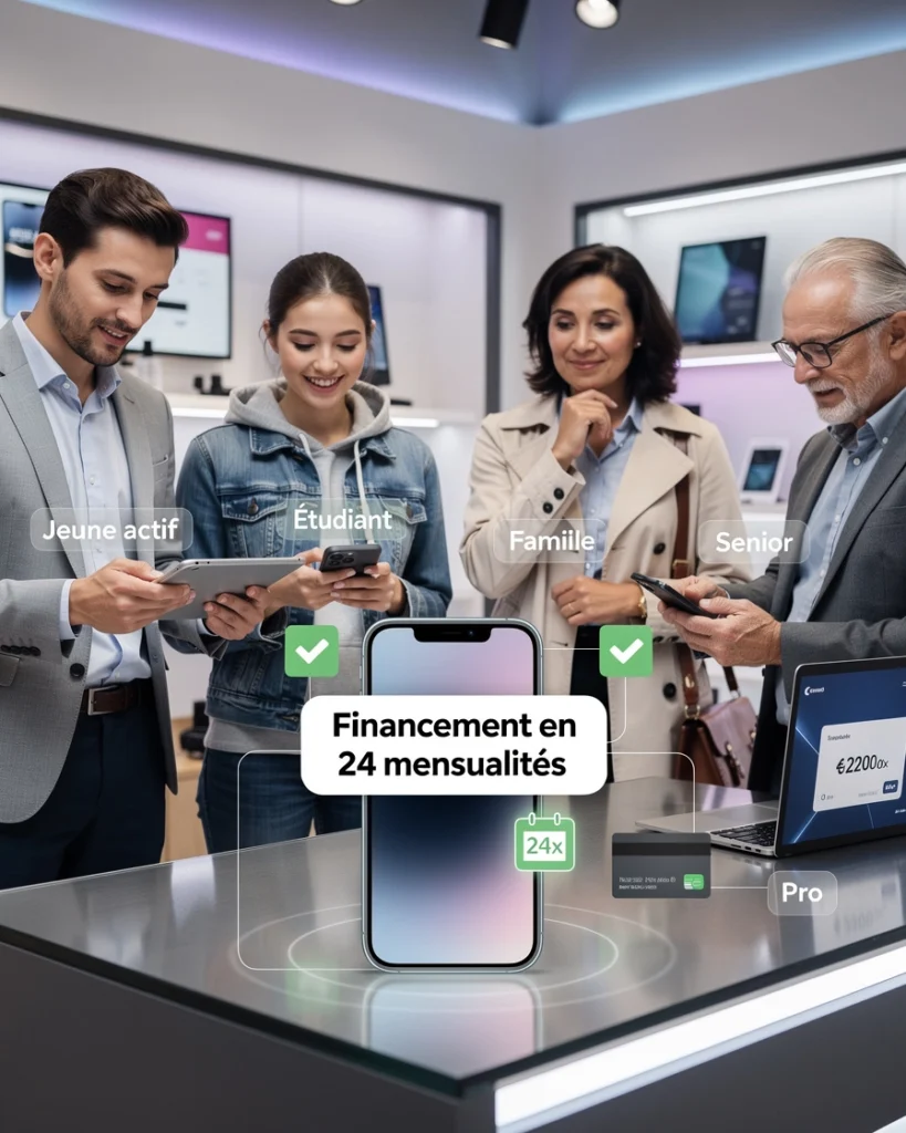 4 personnes sont sur le point d'acheter un téléphone